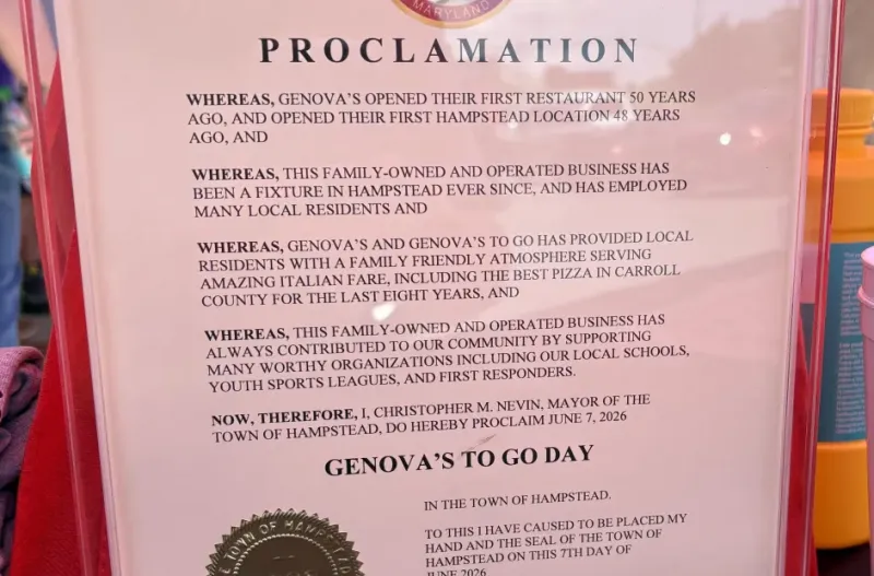 Genova's To Go Day