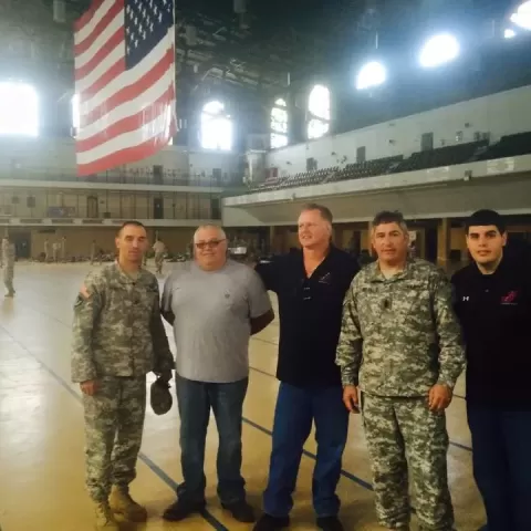 Genova's To Go Owners with Military