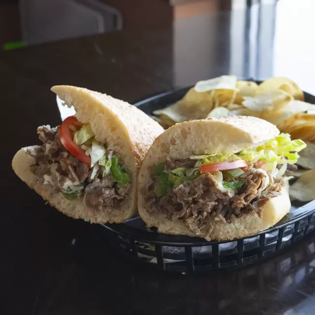 Cheese Steak from Genova’s To Go