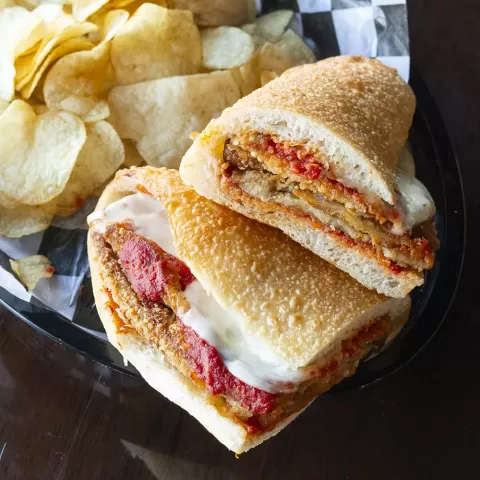 Eggplant Parm Sub from Genova’s To Go