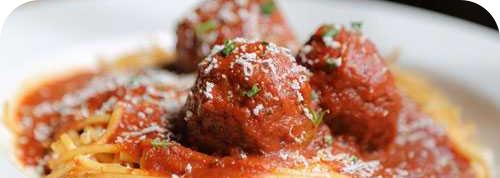 meatballs and pasta from Genova's To Go