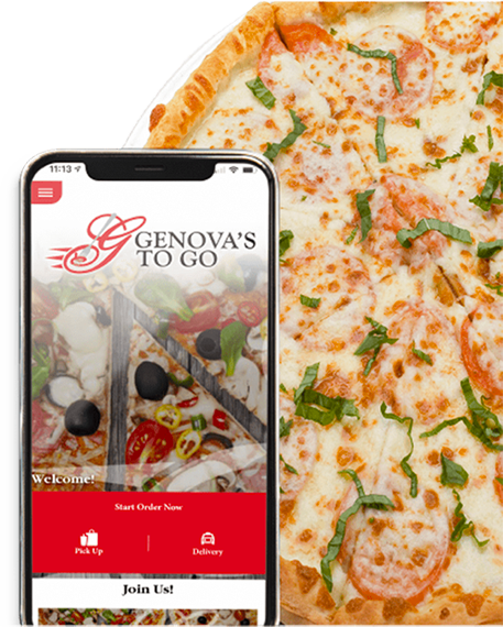 Genova's pizza with App