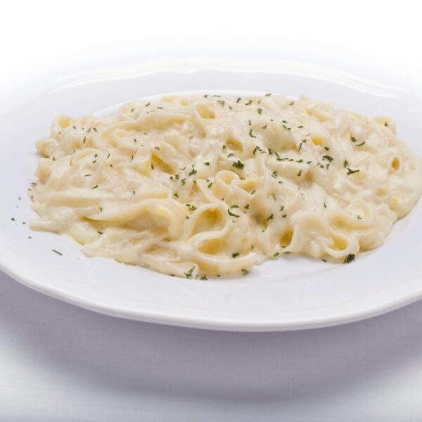 Have your pasta in Alfredo or Meat sauce